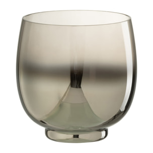 J-Line photophore Rond - verre - gris/argent - medium