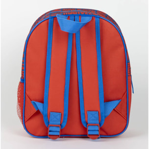 Mochila infantil de los vengadores - color azul - cierre de cremallera - 25x20x29 cm - mochila escolar - asas acolchadas