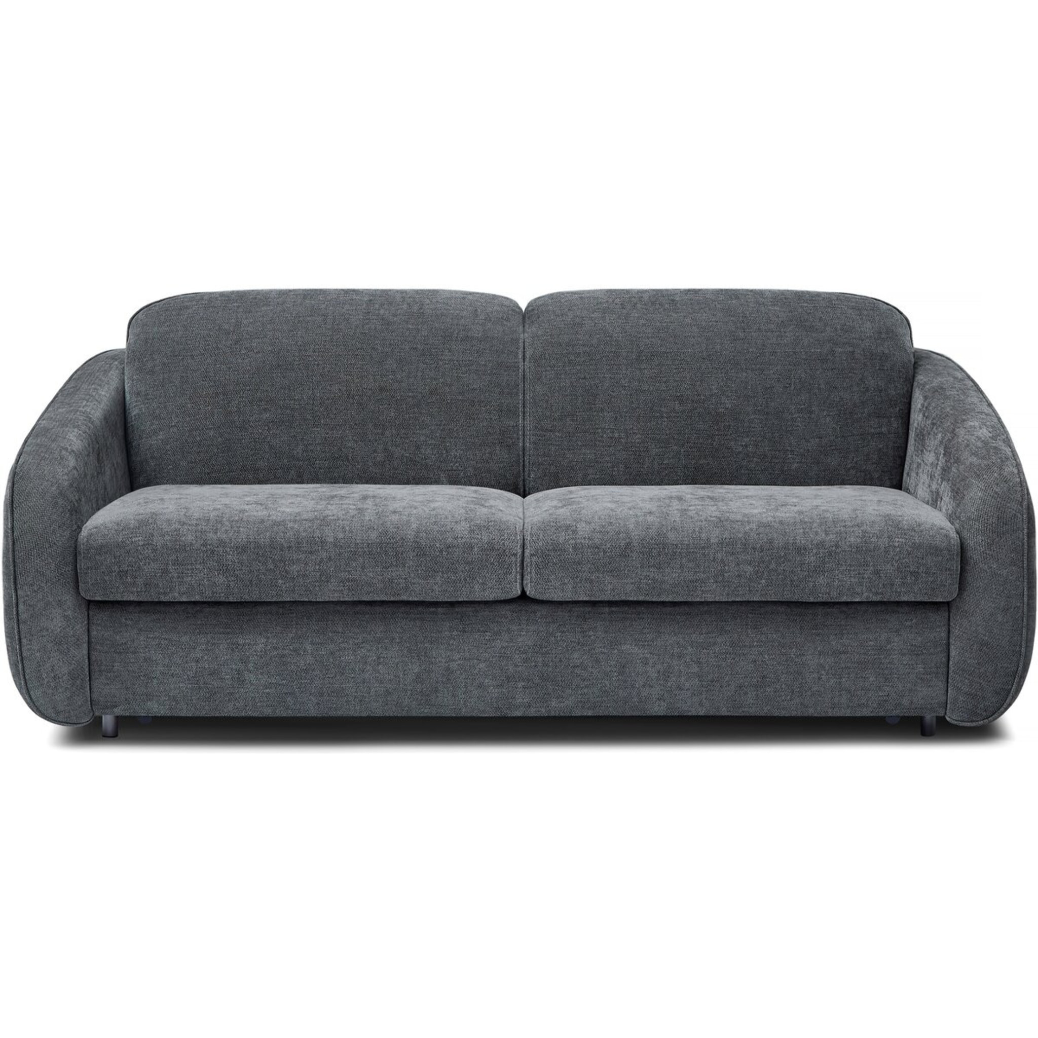 Canapé lit convertible express en tissu texturé "Laurie" - 202 x 107 x 85 cm