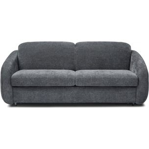 Canapé lit convertible express en tissu texturé "Laurie" - 202 x 107 x 85 cm