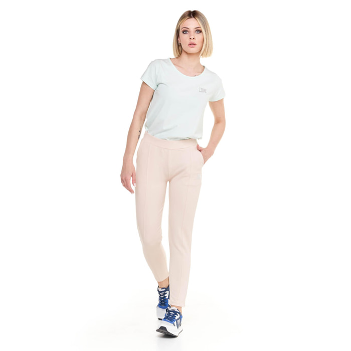 Pantalone dritto donna in felpa Training