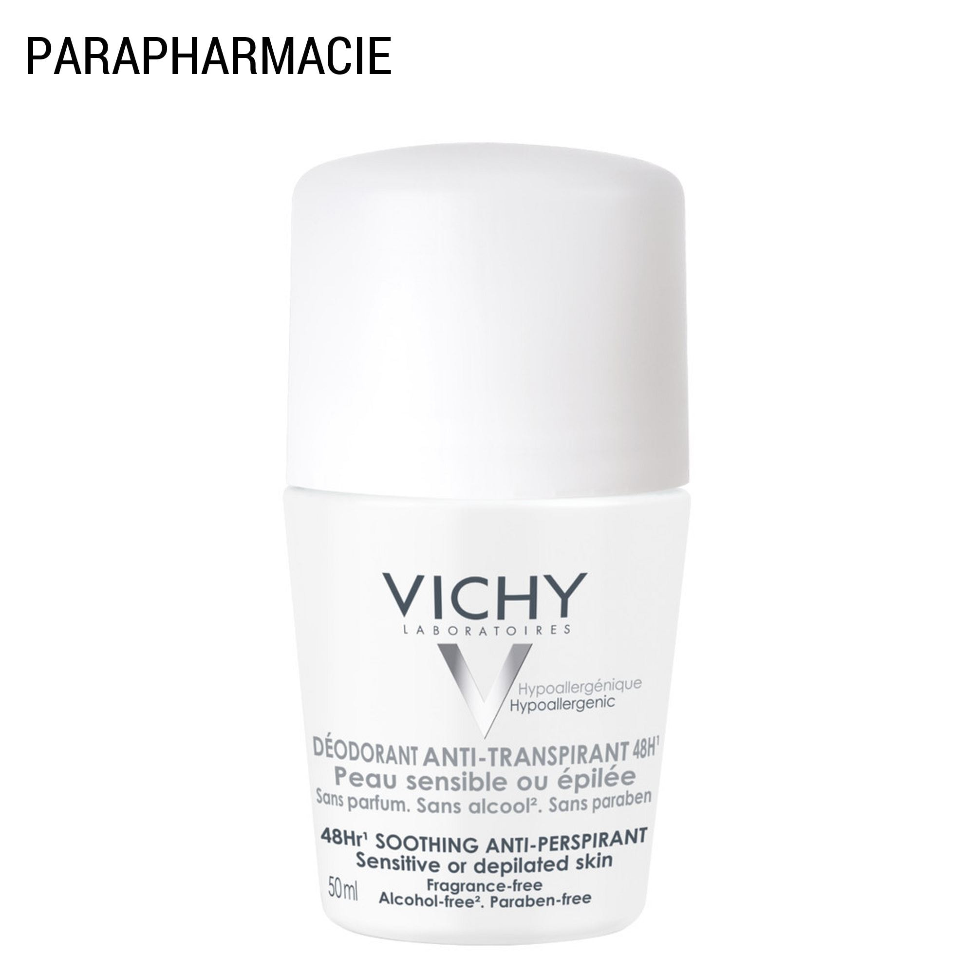 Anti-Transpirant 48H - Roll-On Déodorant Peaux Sensibles 2x50 ml