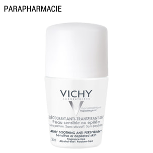 Anti-Transpirant 48H - Roll-On Déodorant Peaux Sensibles 2x50 ml