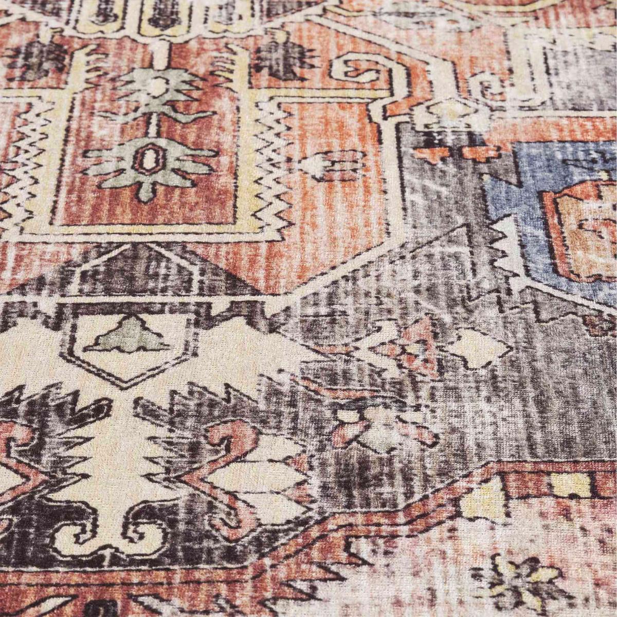 Tapis grand salon  kilim motif oriental, ORIA, tissée et chaleureuse
