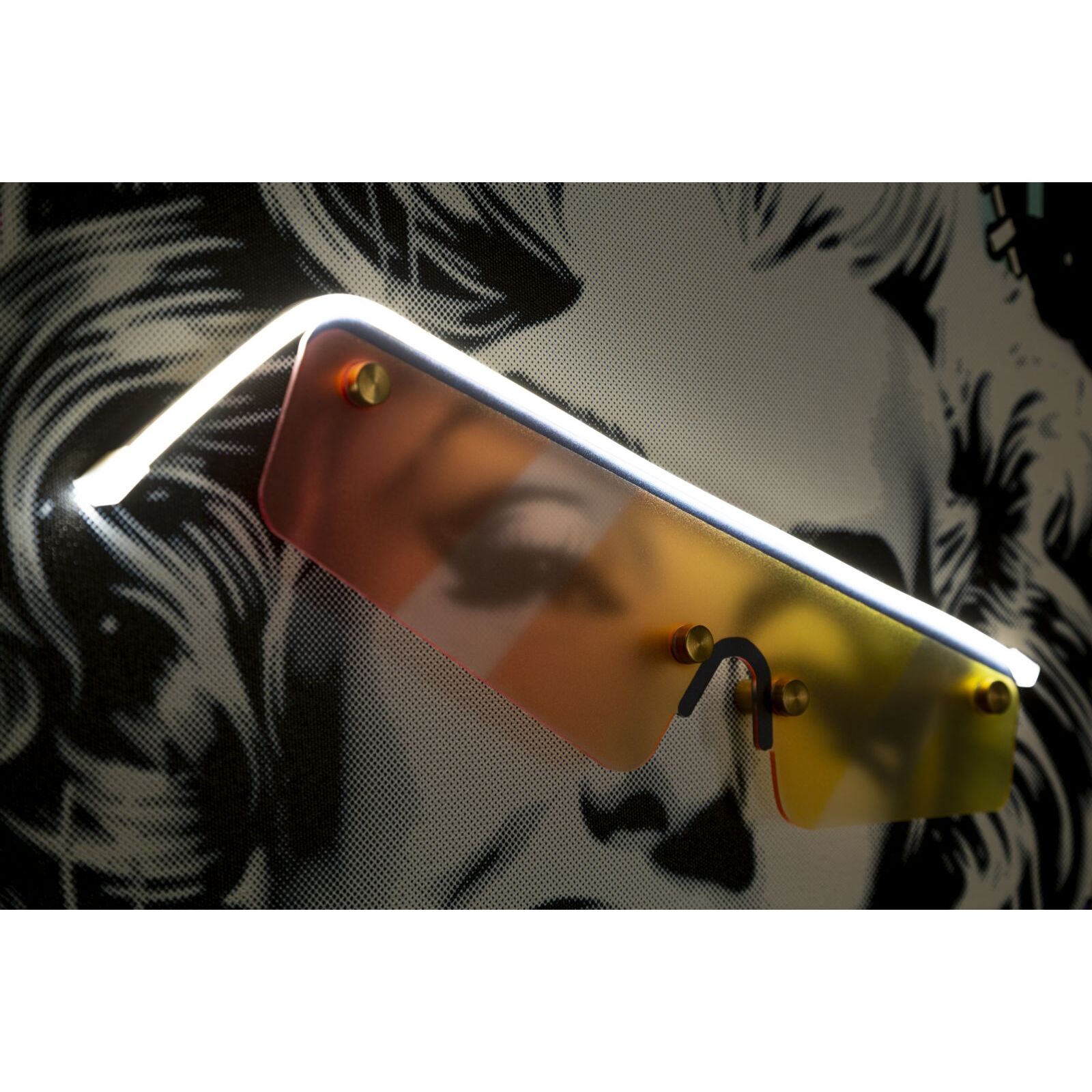 STAMPA C/LED SU TELA MARILIN CM 60X3,5X90 (APPLICAZIONE 3D ACRILICO)