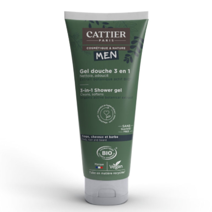 Nettoie et Adoucit - Gel Douche Homme 3en1 200ml