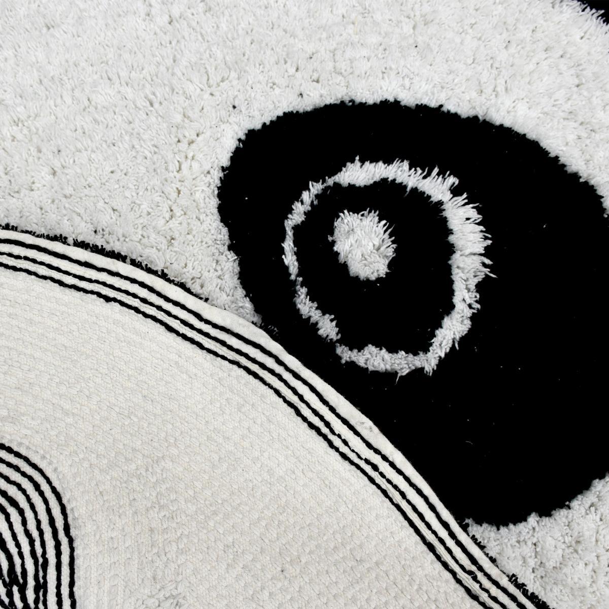 Tapis enfant Lavable 30° en coton motif animaux PANDA