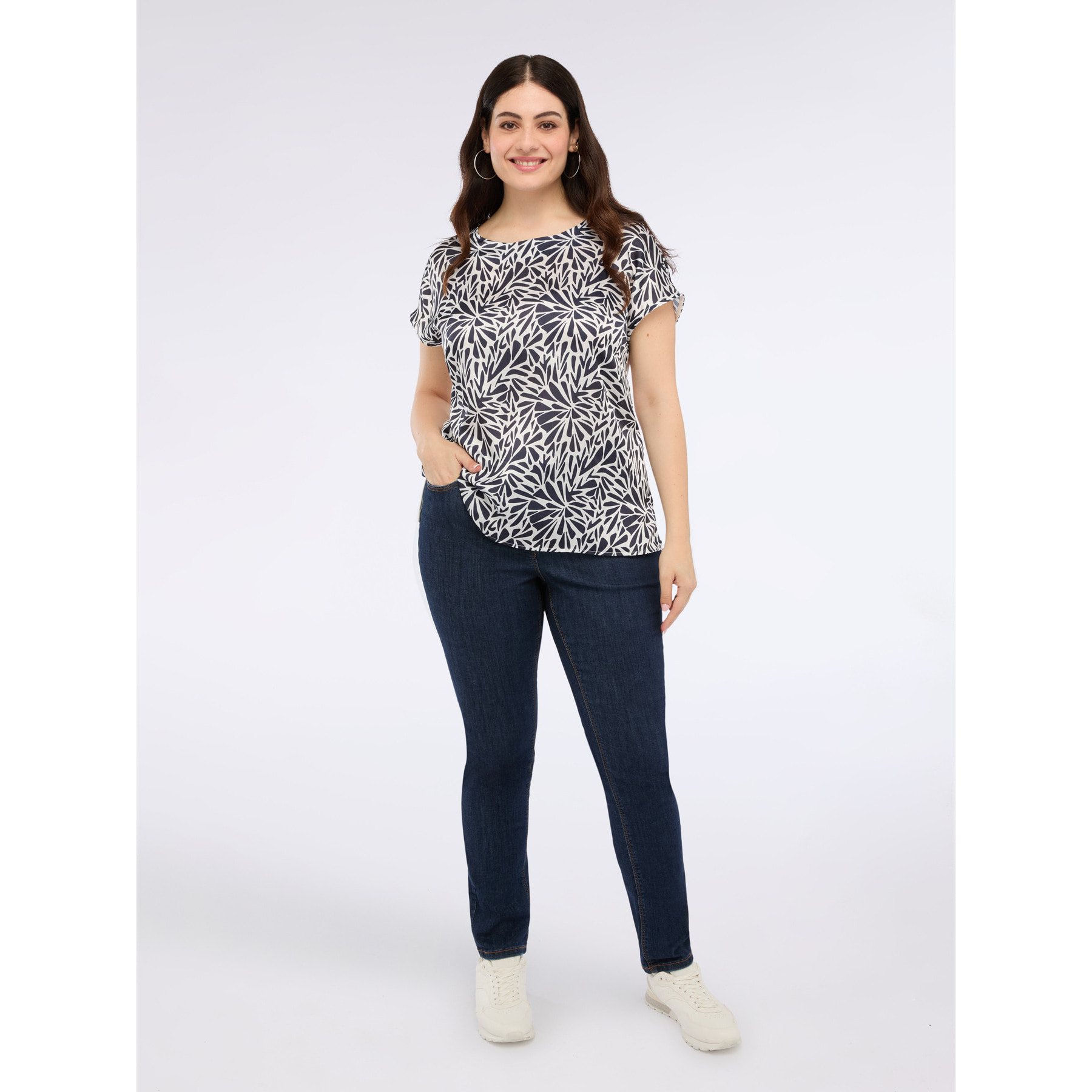 Fiorella Rubino - Jeans skinny lavaggio dark blue - Blu