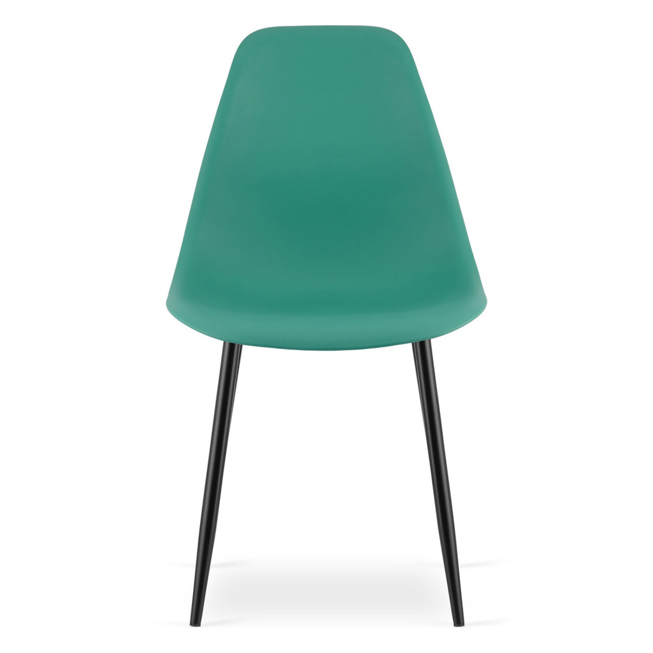 Set di 2 sedie moderne WAT in polipropilene verde