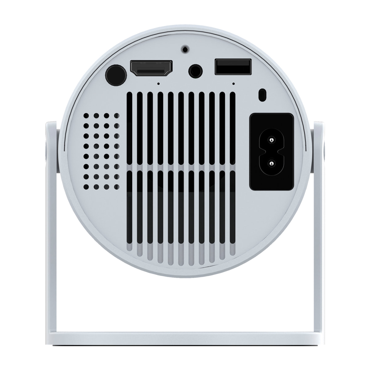 Proyector LCD HY300 soporte de 4K UHD, color DCI-P3 98%, WiFi 6 y anti-glare. De 30 a 300 pulgadas, 120 lm, 200000:1. Con mando a distancia.