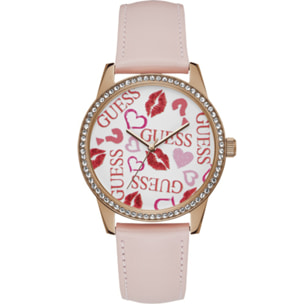 Reloj Guess W1206L3 Mujer Analogico Cuarzo con Correa de Piel de vaca