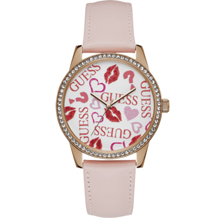 Reloj Guess W1206L3 Mujer Analogico Cuarzo con Correa de Piel de vaca