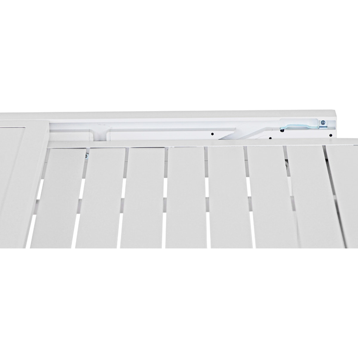 Tavolo estensibile da giardino in alluminio 82-163 cm Lipari bianco
