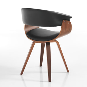 ORESTELUCHETTA sedia MICHIGAN DARK WOOD