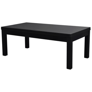 Table de billard convertible noire tapis gris - Eddie