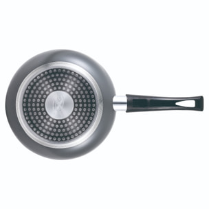 Set 3pc sarten (16+20+24cm) aluminio prensado ind negra soul marble