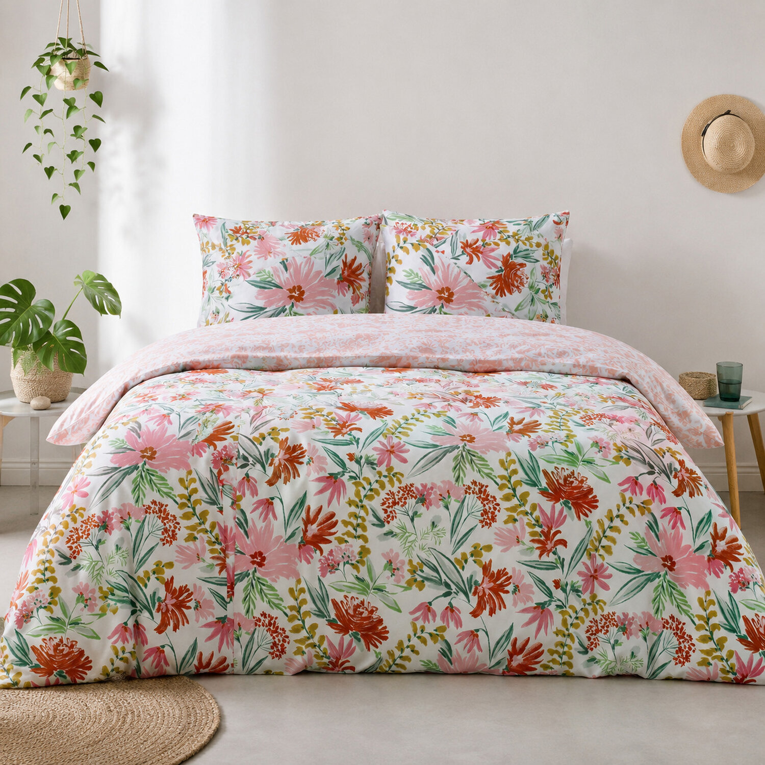 Parure housse de couette 3pcs 100% coton 57fils marna