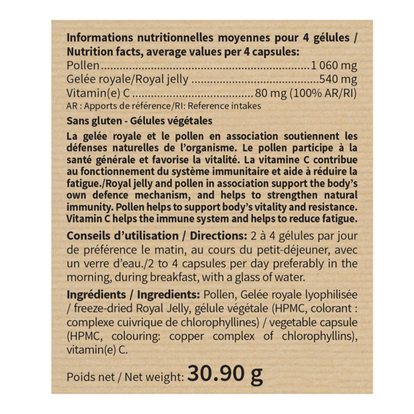 NUTRI EXPERT - Gelée Royale Pollen - Complément alimentaire - Soutien des défenses naturelles - Tonus & Vitalité - Aide à réduire la Fatigue - Lot de 3 produits