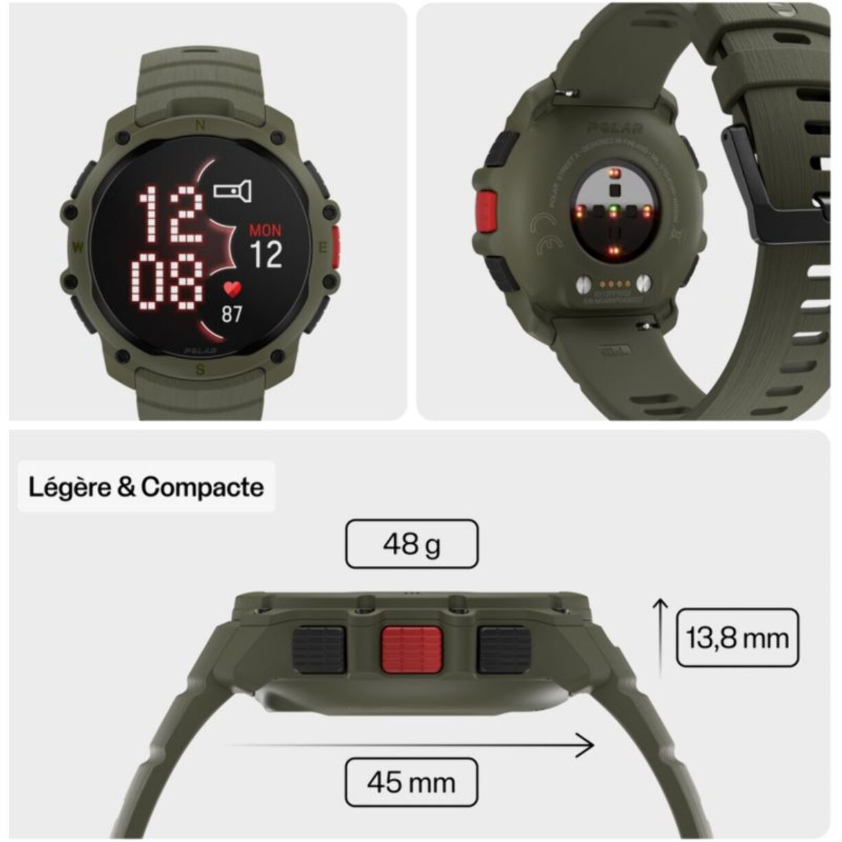 Montre sport POLAR Street X2 Verte