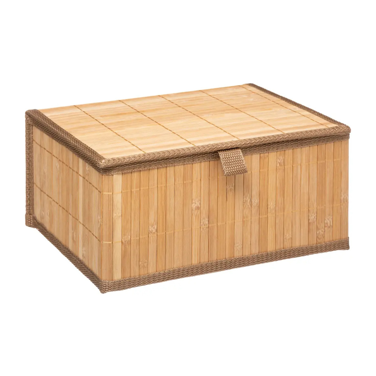 3 boîtes de rangement bambou