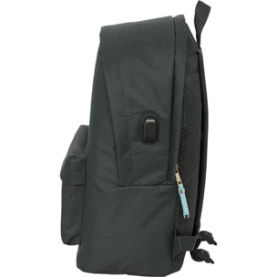 Mochila doble para portatil 15,6"+usb el pulpo "grafito"