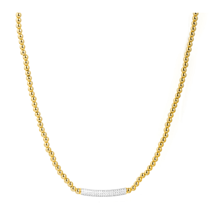 Collar Basfri acabado oro amarillo 18k