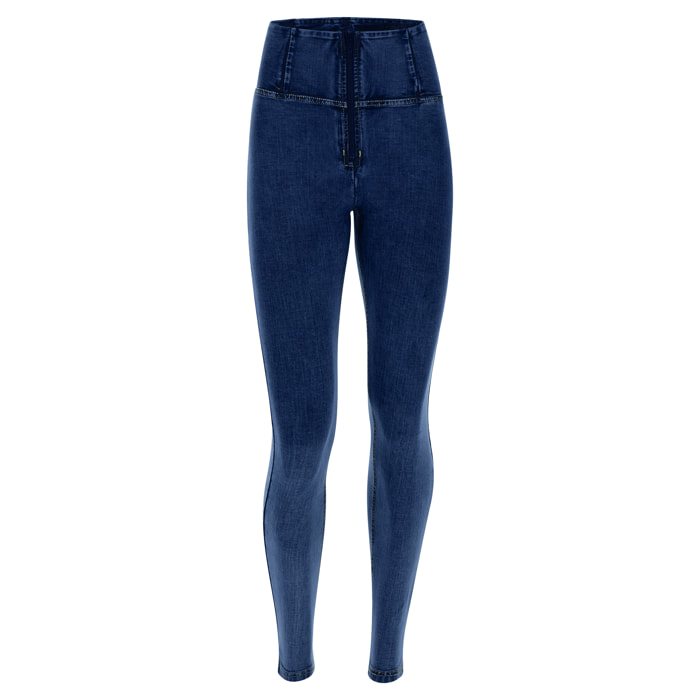 Pantaloni push up WR.UP® skinny vita alta in jersey-denim