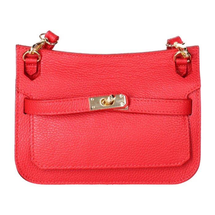 Borsa a tracolla Katie da donna In Vera pelle Made in Italy 23x17x5 cm