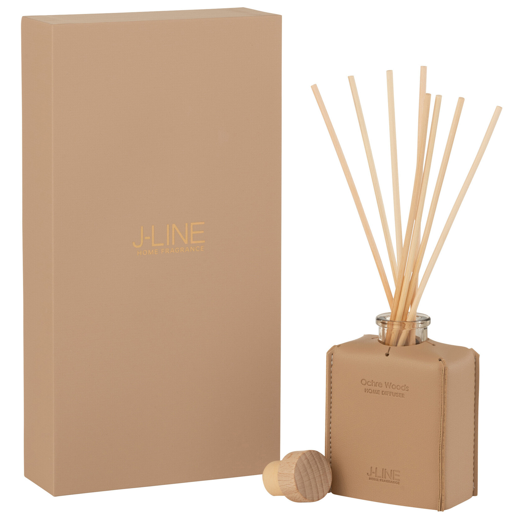 J-Line Bâtonnets parfumés - cuir - marron - 100ml