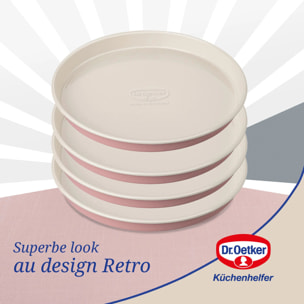 Set 4 moules pour gâteaux à étages 17 cm Dr. Oetker Rétro