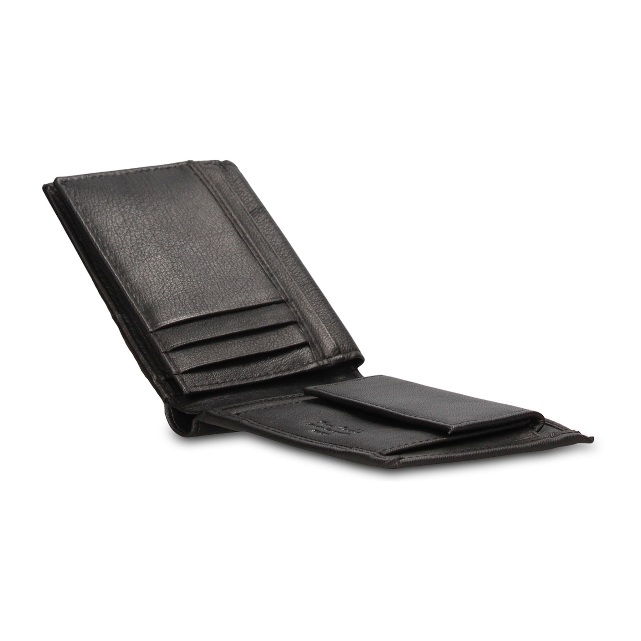 Portafoglio uomo in vera pelle - Modello Erevan Nova - Casual - 12.5 x 9.0 x 2.0 cm