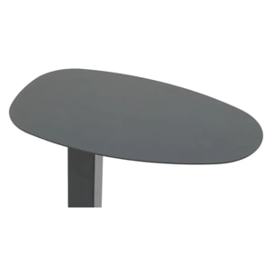 Table d'appoint de jardin "Venuzia" graphite 50 x 50cm en aluminium