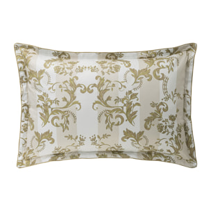 Taie d'oreiller imprimée en satin de coton bio, OPERA