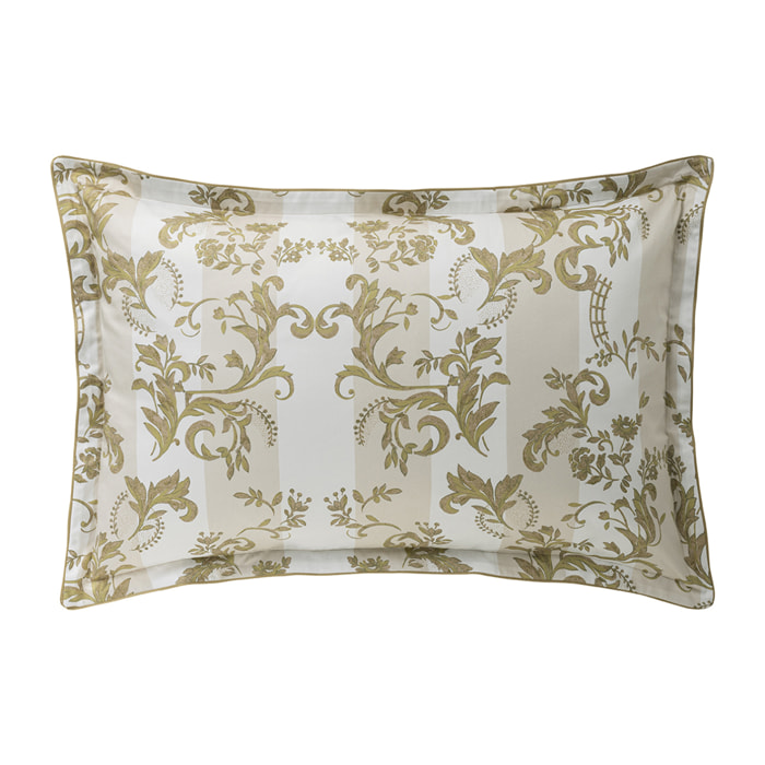 Taie d'oreiller imprimée en satin de coton bio, OPERA