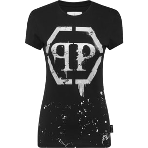 PHILIPP PLEIN T-Shirt Round Neck HEXAGON
