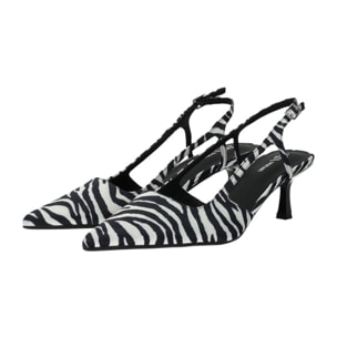 Décolleté sling back Donna Tata Italia Bianco