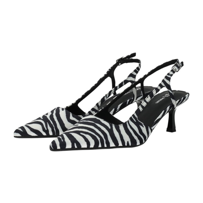 Décolleté sling back Donna Tata Italia Bianco
