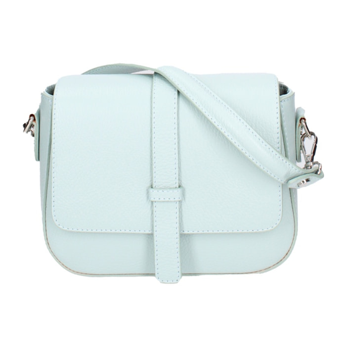 Borsa a tracolla da donna - Modello False - Vera pelle - 21.5 x 22.0 x 6.5 cm