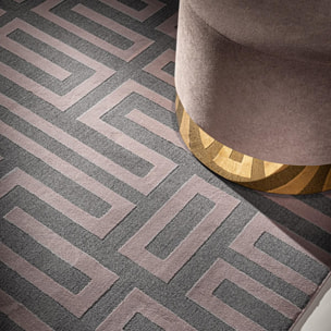 Tapis salon et chambre tissé motif géométrique NINO