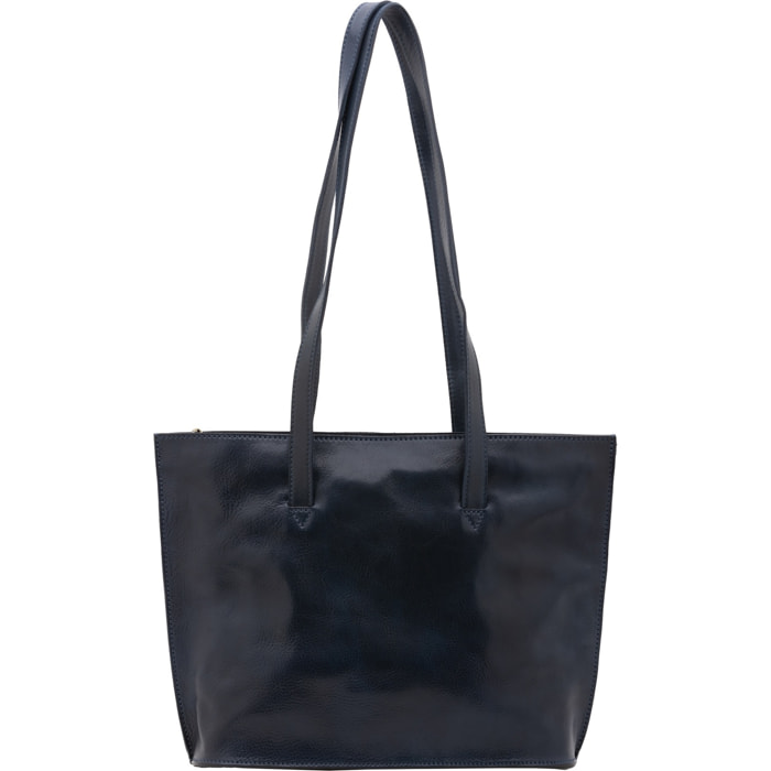 Borsa a spalla da donna - Modello False - 100% pelle - 27.0 x 38.5 x 10.0 cm