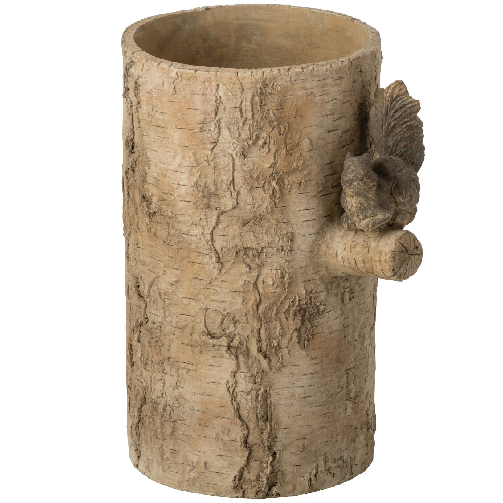 J-Line Vase écureuil - ciment - beige/marron - medium