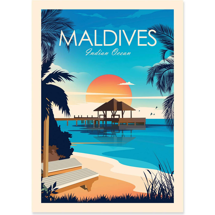 Affiche - Maldives - Studio Inception