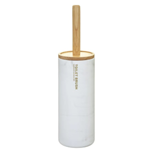 Brosse WC "Léa" blanc effet marbre