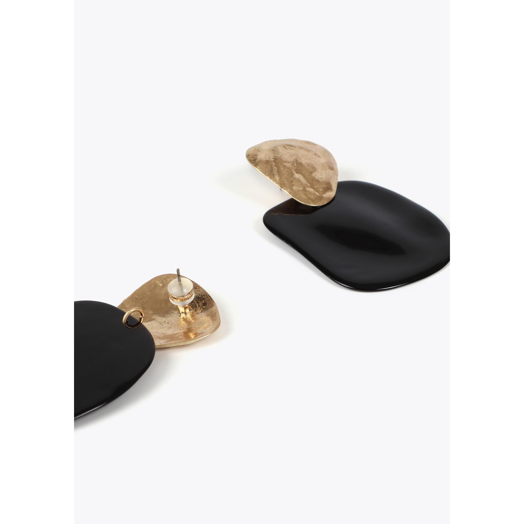 Orecchini Combinati Metallo e Acrilico