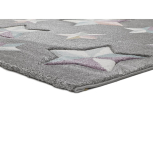 Alfombra Infantil Kinder Gris, 120x170 cm