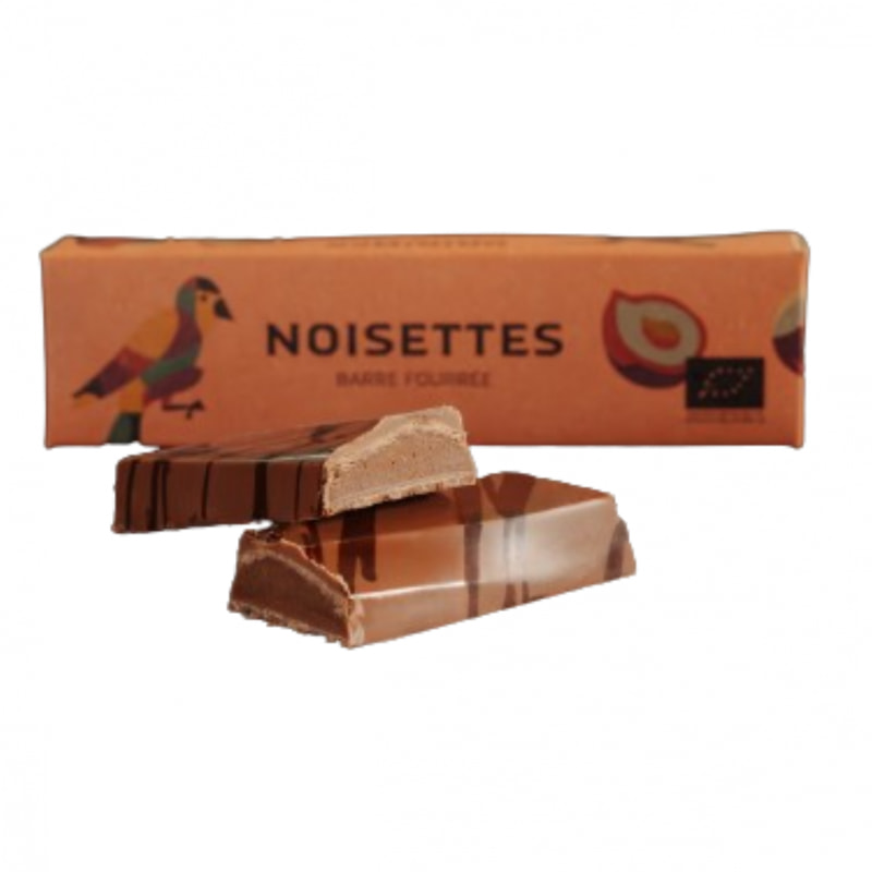 Barre fourrée lait noisettes - 35g