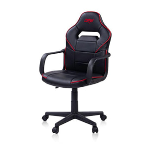 Silla gaming DRW Black Negro - Rojo DRW