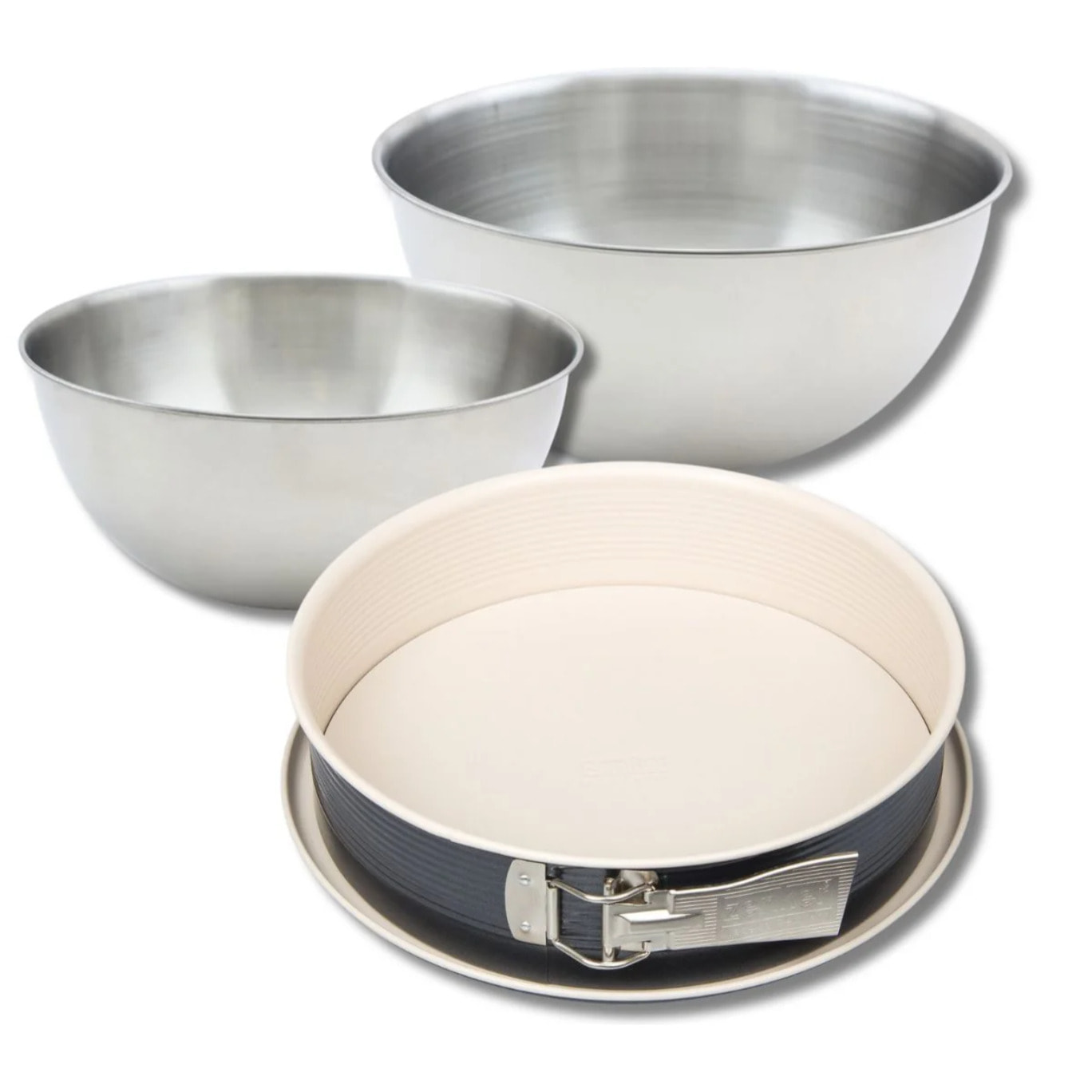 Set de 4 ustensiles de pâtisserie moule à gâteaux bol et spatule Black metallic Black mettallic Zenker  Black mettallic