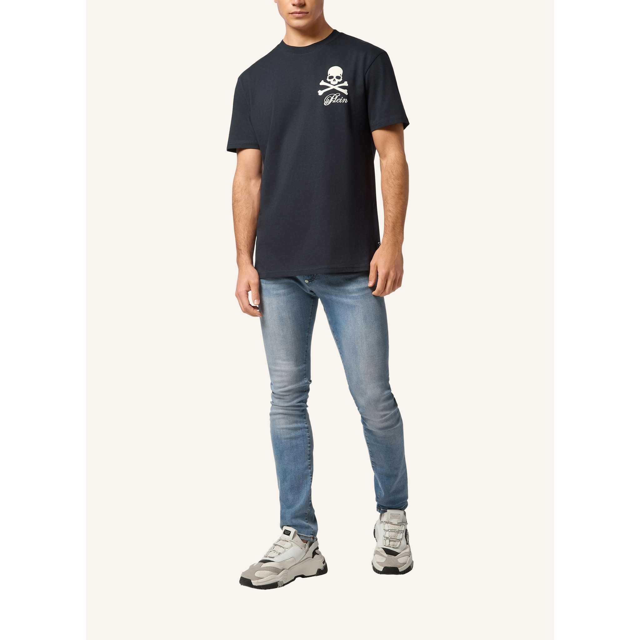 PHILIPP PLEIN T-Shirt Round Neck Ls SKULL