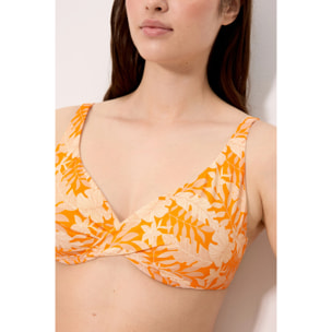 Top bikini contenitivo Giallo